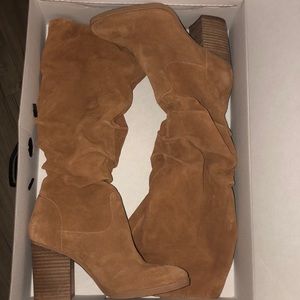 Nine West knee high tan boots